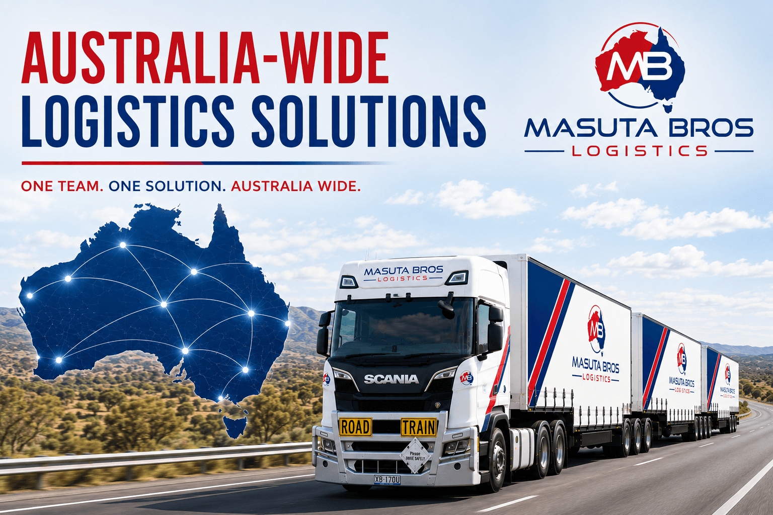 Masuta Bros Logistics Australia-Wide Network Service Map